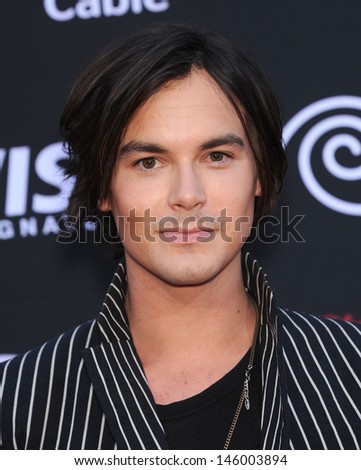 LOS ANGELES - JUN 22:  Tyler Blackburn arrives to the \'The Lone Ranger\' Hollywood Premiere  on June 22, 2013 in Hollywood, CA