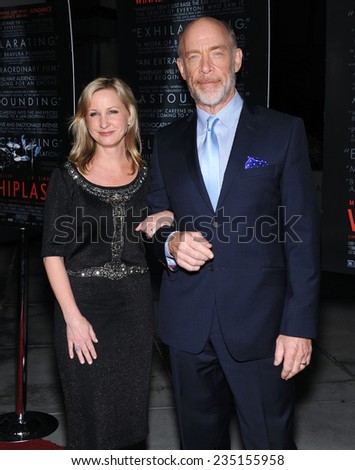 LOS ANGELES - OCT 06:  J.K. Simmons & Michelle Schumacher arrives to the \