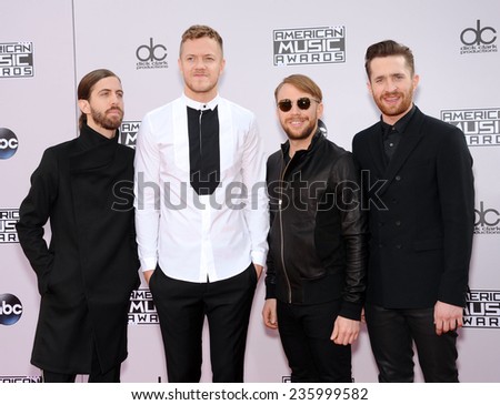 LOS ANGELES - NOV 23:  Imagine Dragons arrives to the 2014 American Music Awards on November 23, 2014 in Los Angeles, CA