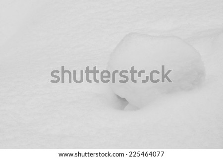 Abstract snow shapes