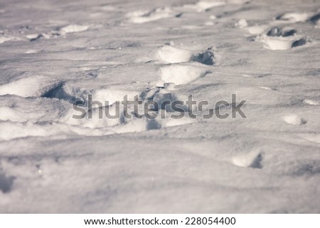 Abstract snow shapes