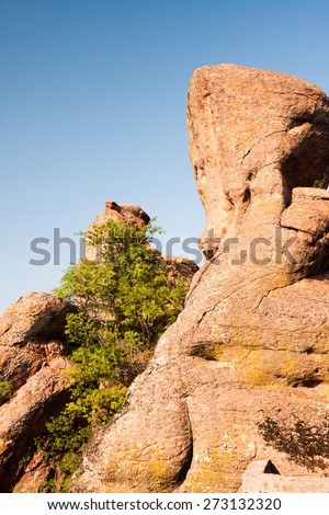 Scenes from Belogradchik fortress and special red rocks - Bulgaria