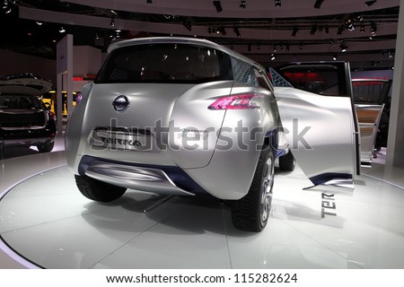 PARIS - SEPTEMBER 30: The Nissan TeRRA SUV Concept displayed at the 2012 Paris Motor Show on September 30, 2012 in Paris
