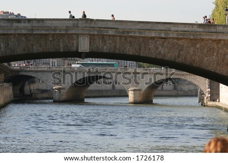 Saint-Michel bridge, seen under \
