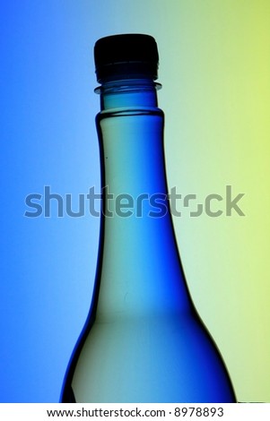 Mineral water bottle - close-up