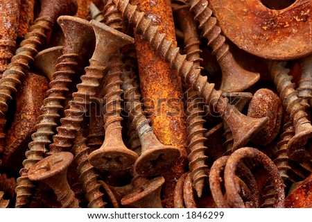 rusty metal pieces