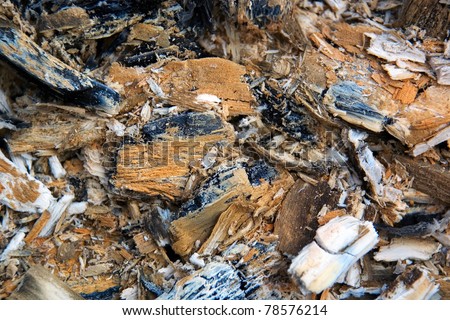 Wood Ashes or Coals Background