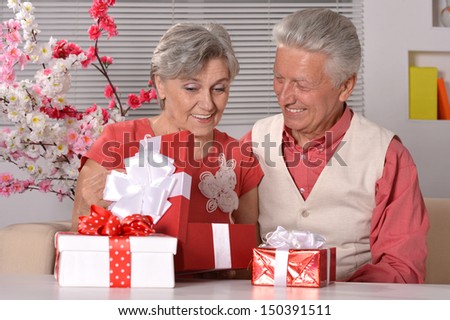 Portrait of a happy elder couple spending time together