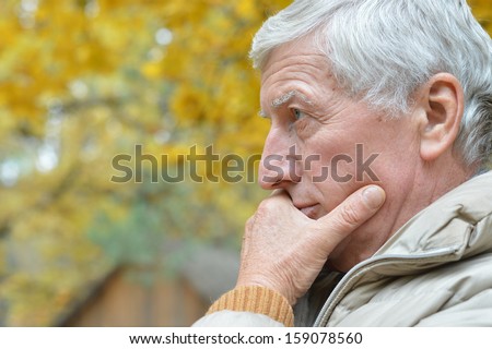 old man who spends his spare time outdoors