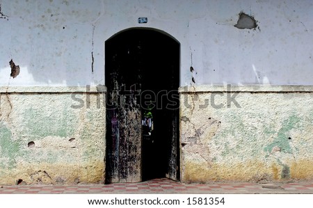 old  open  door -way