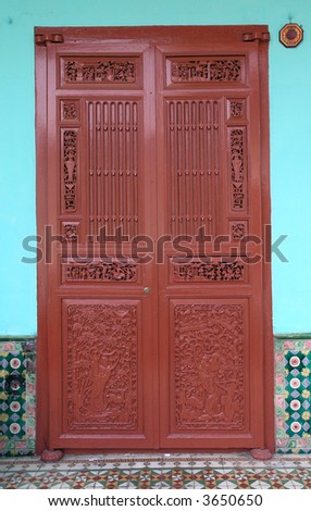 old chinese door