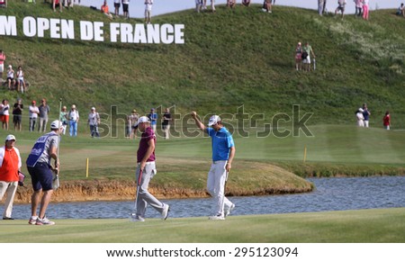 GUYANCOURT, FRANCE, JULY 05, 2015 : Bernd Weisberger (AUT) winner the golf French Open, European Tour, july 05, 2015, Golf National, Guyancourt, France.