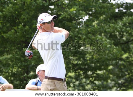 GUYANCOURT, FRANCE, JULY 02, 2015 : Nicolas Colsaerts  (BEL) at  the golf French Open  , European Tour, july 02, 2015, Golf National, Guyancourt, France.