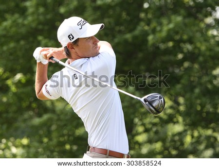 GUYANCOURT, FRANCE, JULY 02, 2015 : Jason Scrivener  (AUS) at  the golf French Open  , European Tour, july 02, 2015, Golf National, Guyancourt, France.