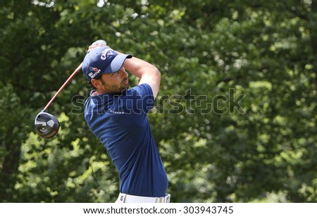 GUYANCOURT, FRANCE, JULY 02, 2015 : Thomas Linard (FRA) at  the golf French Open  , European Tour, july 02, 2015, Golf National, Guyancourt, France.