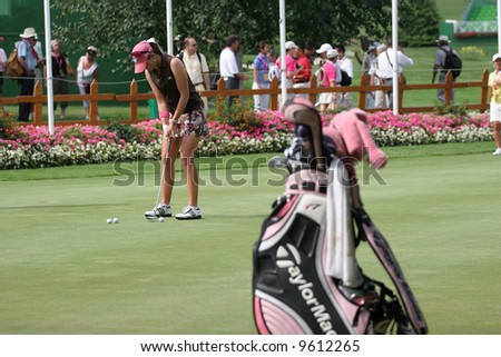 Paula Creamer (USA) at Ladies Golf Evian Masters 2007