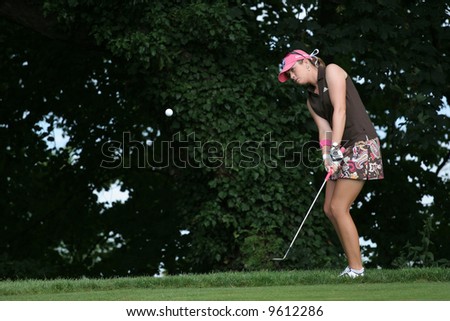 Paula Creamer (USA) at Ladies Golf Evian Masters 2007