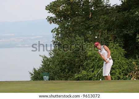Gwladys Nocera (FRA) at Ladies Golf Evian Masters 2007