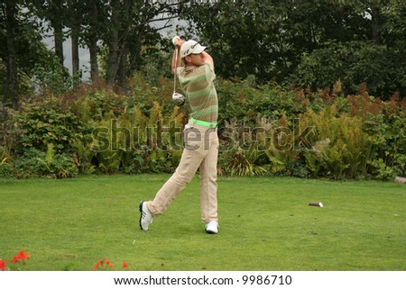 Christian Cevaer,  Green Velvet golf pro-am, 2006, a Fabrice Tarnaud (swing-partners) organisation