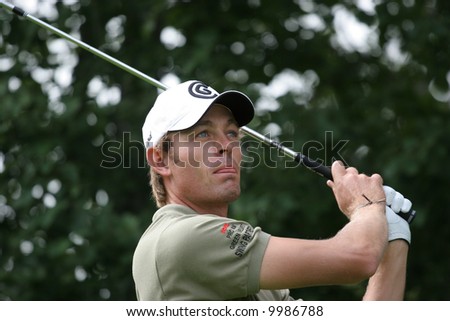 Raphael Jacquelin,  Green Velvet golf pro-am, 2006, a Fabrice Tarnaud (swing-partners) organisation
