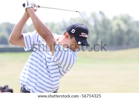 GOLF NATIONAL, FRANCE - JULY 02 : Anthony Kang (USA) at The French Open, European Golf Tour,  Paris, july 02, 2010, at the Golf National, Guyancourt, France.
