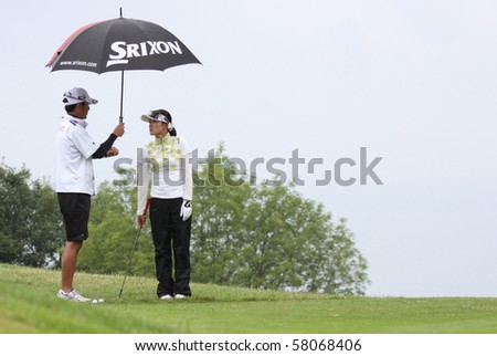 EVIAN, FRANCE - JULY 23 : at Ladies Evian Masters, june 23, 2010, at Evian golf course, France.