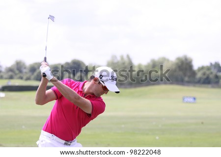 GOLF NATIONAL COURSE, FRANCE - JULY 01 : Gregory Bourdy (FRA) at The French Open, European Tour, July 01, 2011, at  The Golf National, Albatros course, France.