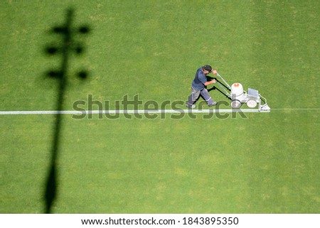 Similar – Image, Stock Photo shadow man Football pitch