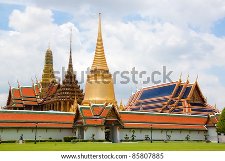 landscape of emerald temple, thailand