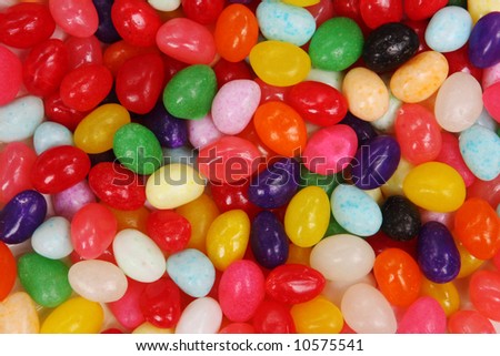 Candy Easter eggs as a colorful background