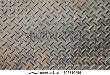 Background of metal diamond plate