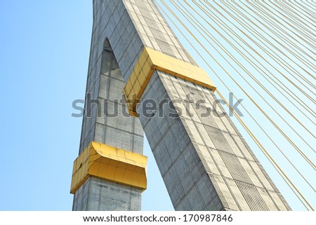 Similar – Image, Stock Photo Suspended concrete elements on the load hook of a crane