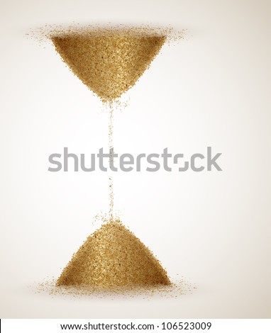 Hourglass or the infinity of time. Eps 10