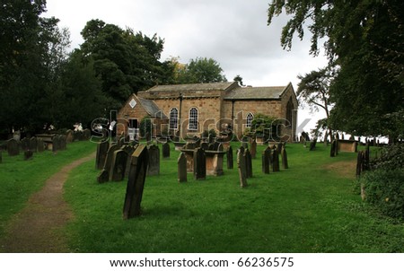 All Saints old church Great Ayton North Yorkshire Cleveland England UK Europe graveyard