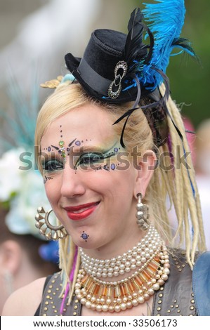 Seattle - June 20: A Woman With Face Painting During The 38th Annual ...