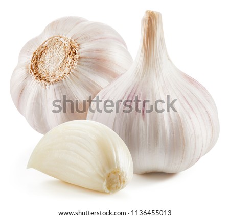 Garlic Isolated on white background Сток-фото © 