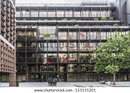 LONDON, UK - MAY 26: UBS (Union Bank of Switzerland) UK Head Quarter on May 26, 2013, London. UBS is a Swiss global financial services company.