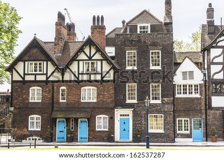 Old Queen\'s House (now home of TowerÂ?Â?s of London Governor). Tower of London (Her Majesty\'s Royal Palace and Fortress) - historic castle in central London and popular tourist attraction.