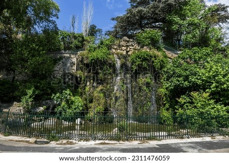 Image, Stock Photo Marseille / Parc Longchamps at sunset