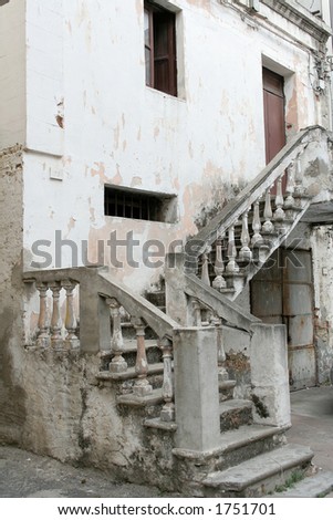Ruined old house - Stair detail