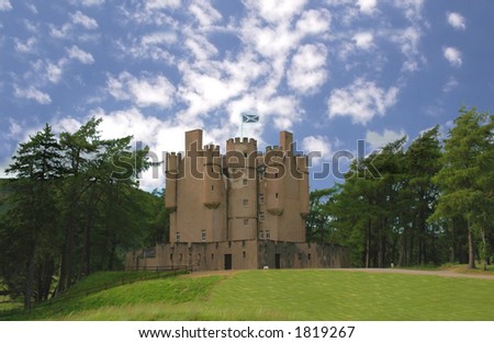 Scottish castle in the forest