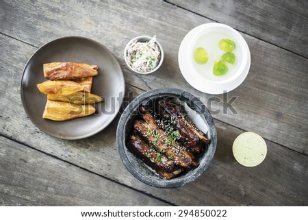 glazed pork ribs gourmet asian fusion style