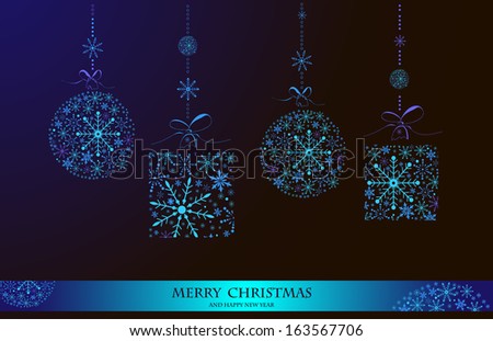 Merry Christmas Template. Christmas Concept Stock Photo 163567706