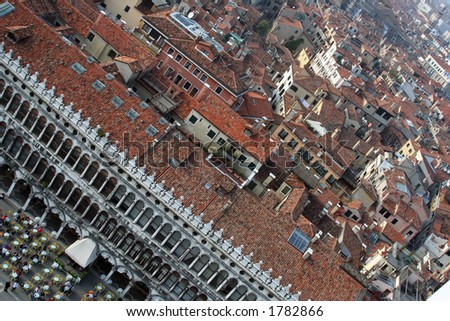 From the Campanile Tower, you have a great view over Piazza San Marco.