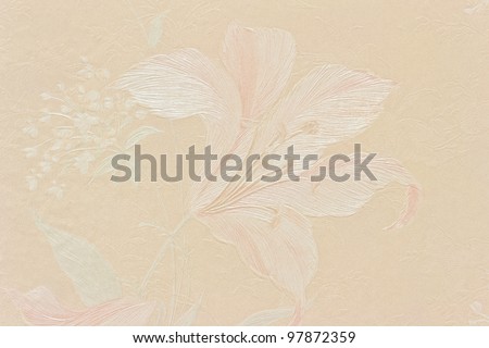 Vintage pearl pink floral , wallpaper for background