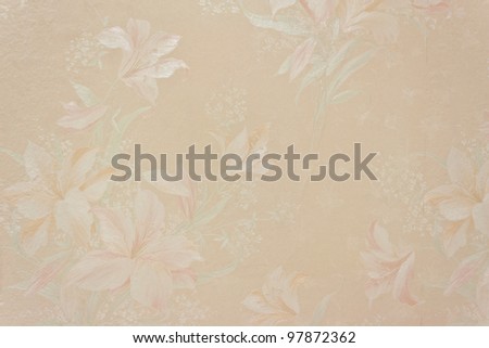Vintage pearl pink floral , wallpaper for background