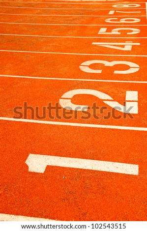 Numbers on start running track - other number you can check in my portfolio
