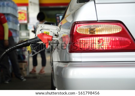 Self service FUEL Pump in oil station