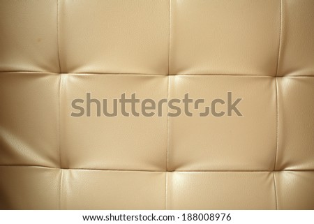 Close up leather sofa background in the hotel