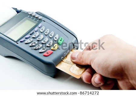 payment machine and Credit card